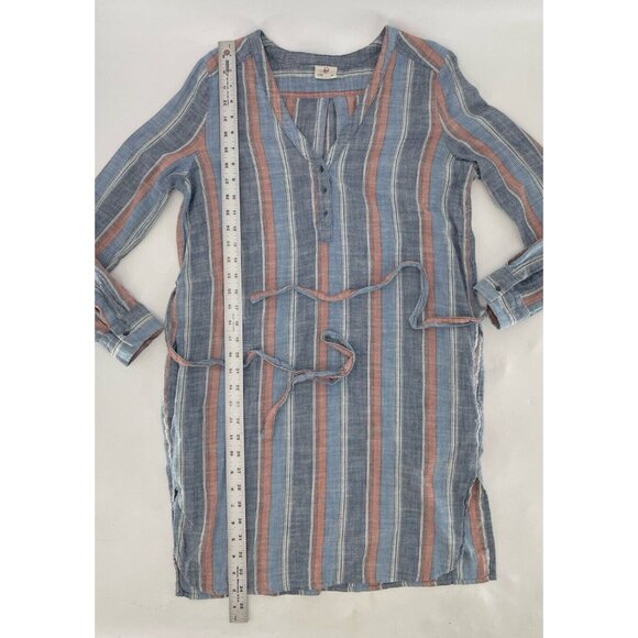AG Adriano Goldschmied Striped Cotton Tir Waist Dress Size XS Preppy, FLAW - Picture 11 of 15